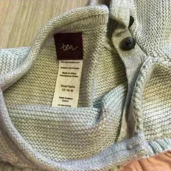 Tea Collection Green & Pink Dress 12-18m - Picture 6 of 6